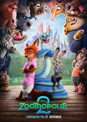 Sommerbio "Zootropolis 2" (fra 3. kl.) - Klik for at tilmelde dig