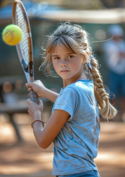 pige spiller tennis