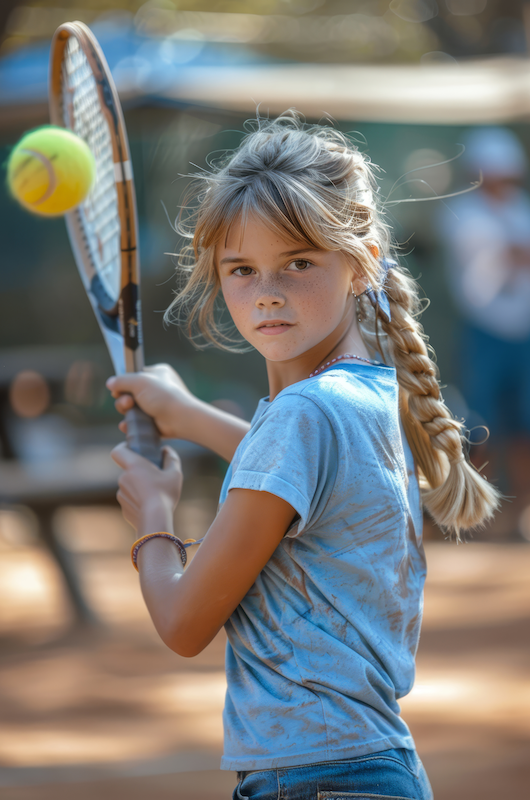 pige spiller tennis